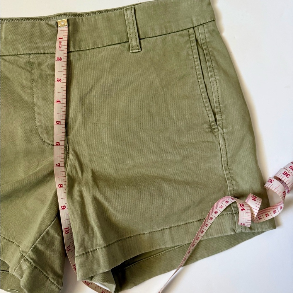 J.Crew Green Chino Shorts Size 2 – 3.5” Inseam - Picture 5 of 8